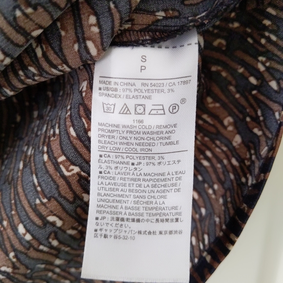 Banana Republic Brown and Black Dolman Sleeve top size S - Picture 10 of 11